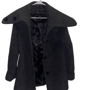 1 Madison Charcoal Pea Coat Size 10